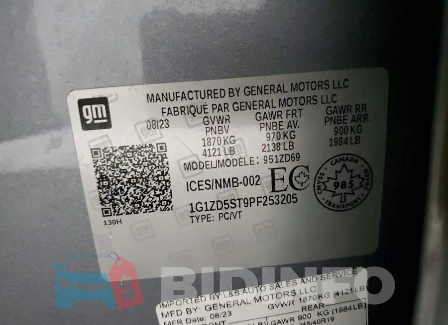 1G1ZD5ST9PF253205 Photo# 12