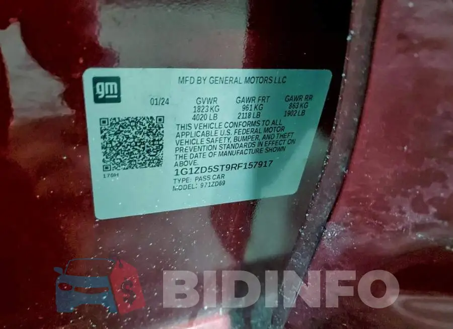 1G1ZD5ST9RF157917 Photo# 12