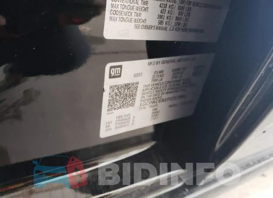 1GCPACE81PZ217591 Photo# 12
