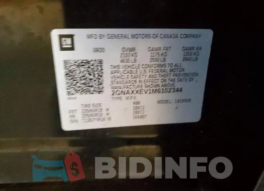 2GNAXXEV1M6102344 Photo# 12