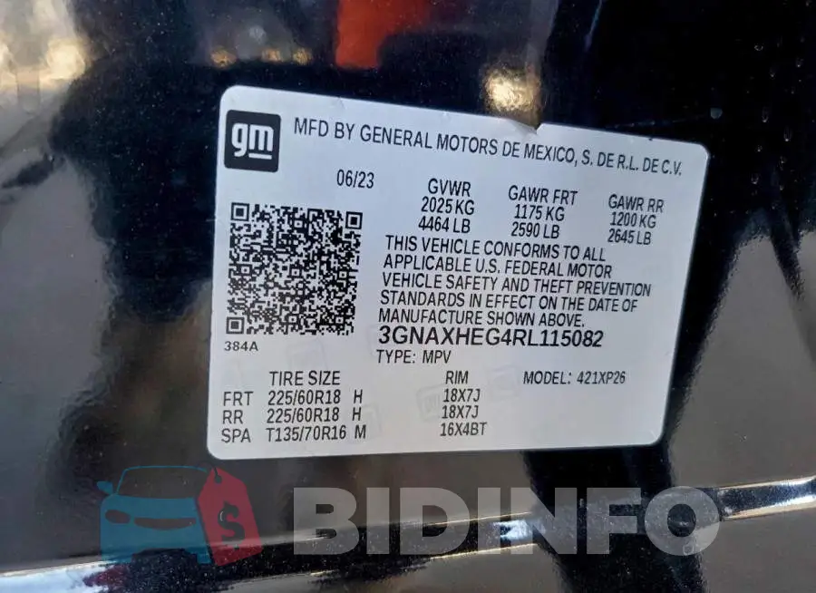 3GNAXHEG4RL115082 Photo# 14