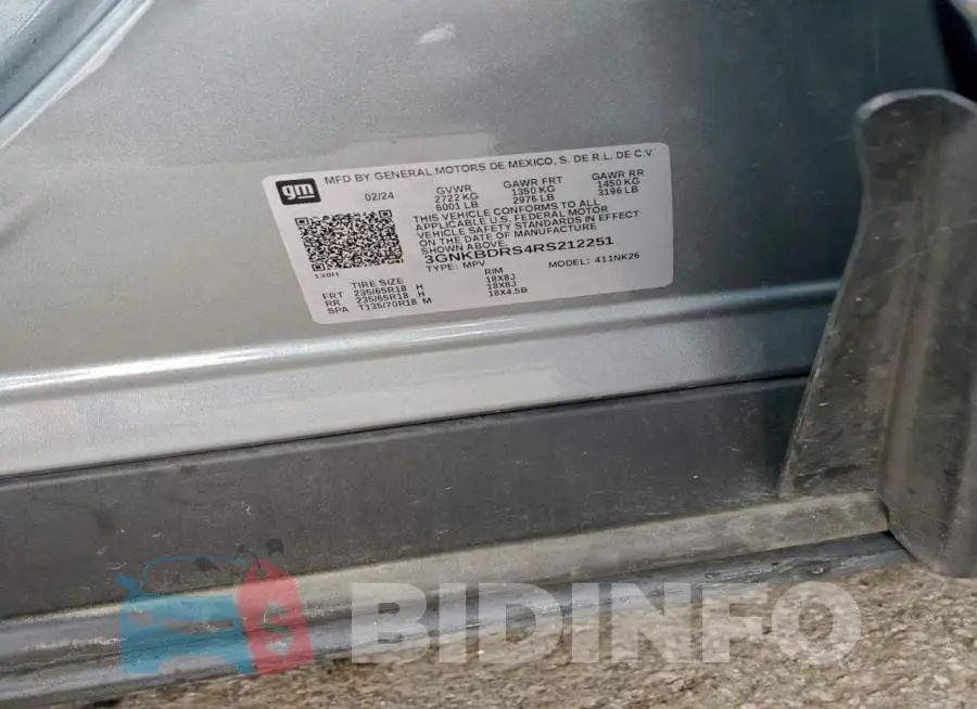 3GNKBDRS4RS212251 Photo# 13