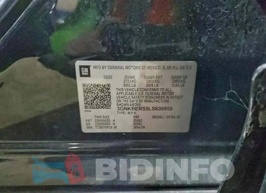 3GNKBERS5LS636955 Photo# 14