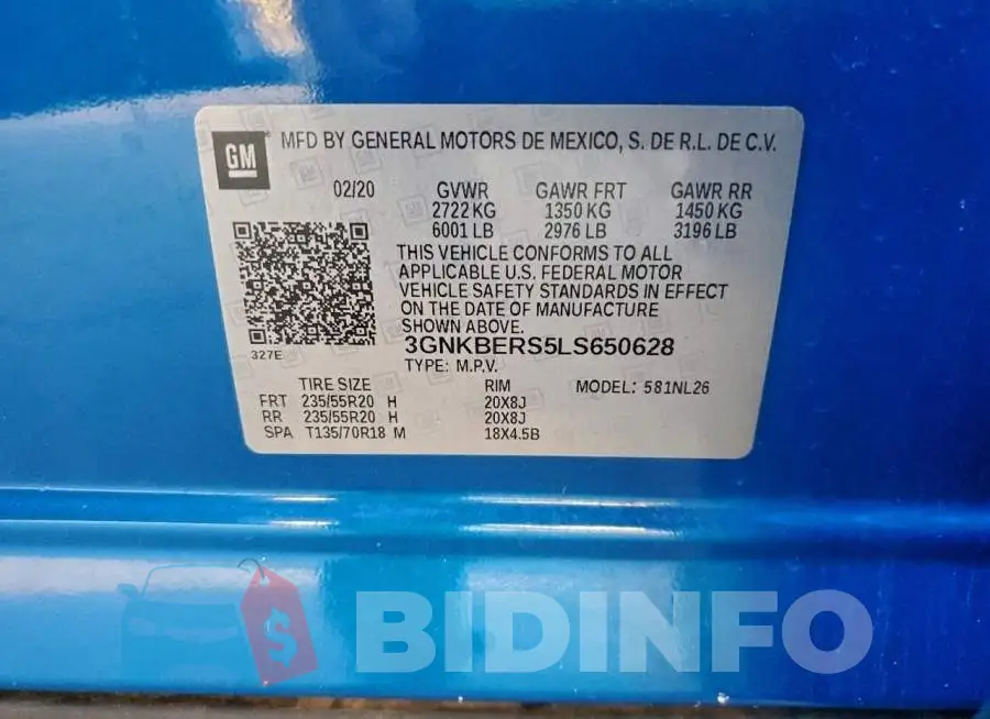 3GNKBERS5LS650628 Photo# 13