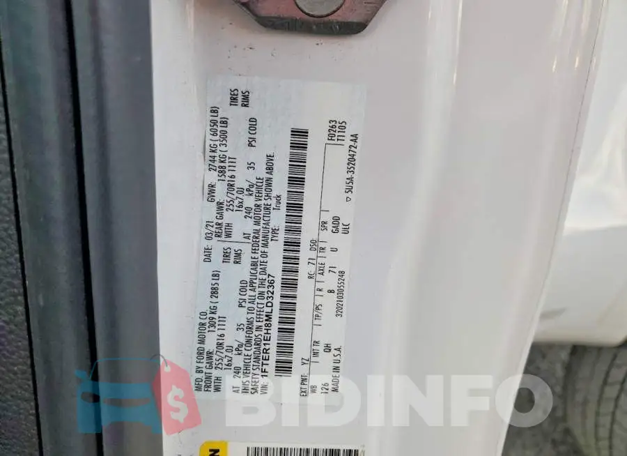 1FTER1EH8MLD32367 Photo# 12