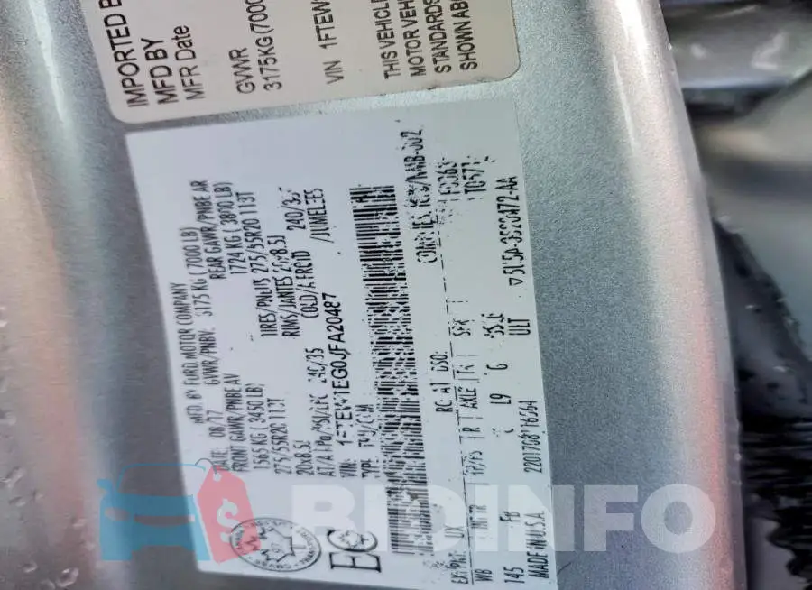 1FTEW1EG0JFA20487 Photo# 13