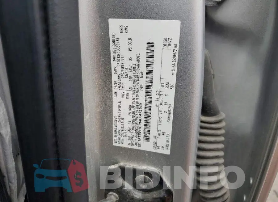 1FTEW1EP6KFA72949 Photo# 12