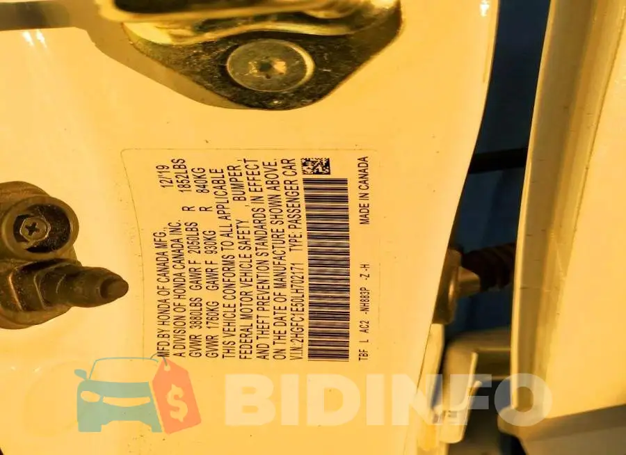 2HGFC1E50LH702171 Photo# 12