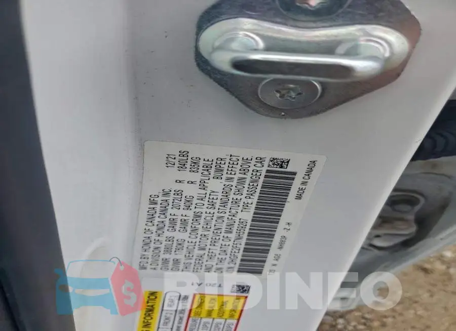 2HGFE2F57NH559267 Photo# 12