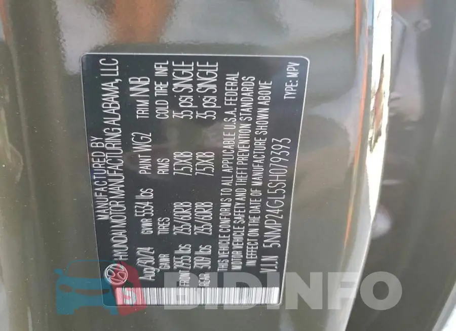 5NMP24GL5SH079393 Photo# 13