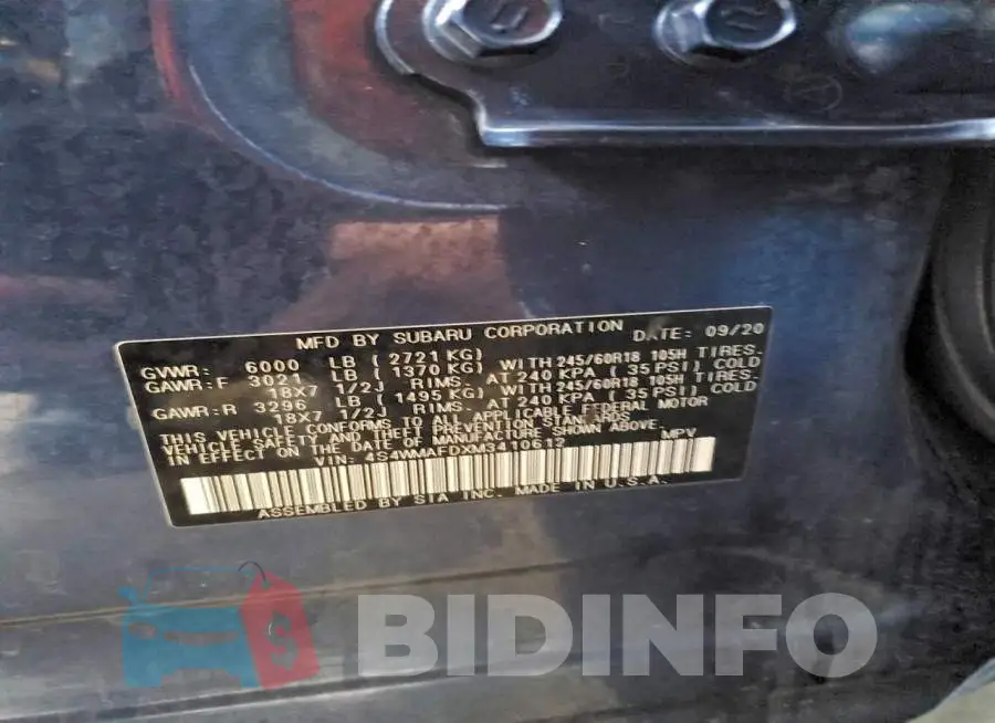 4S4WMAFDXM3410612 Photo# 12