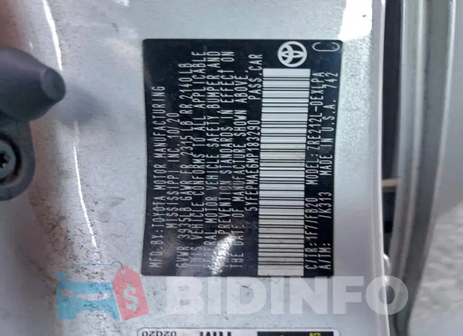 5YFEPMAE6MP183290 Photo# 12