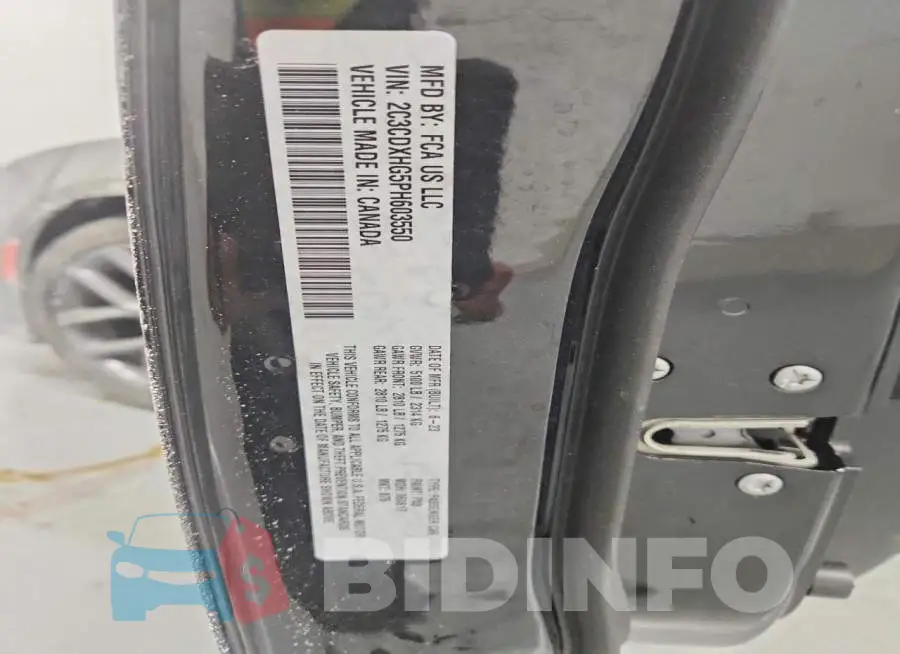 2C3CDXHG5PH603550 Photo# 12