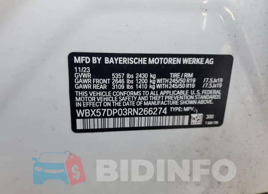 WBX57DP03RN266274 Photo# 14