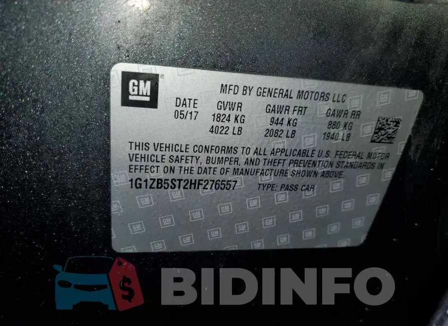1G1ZB5ST2HF276557 Photo# 13