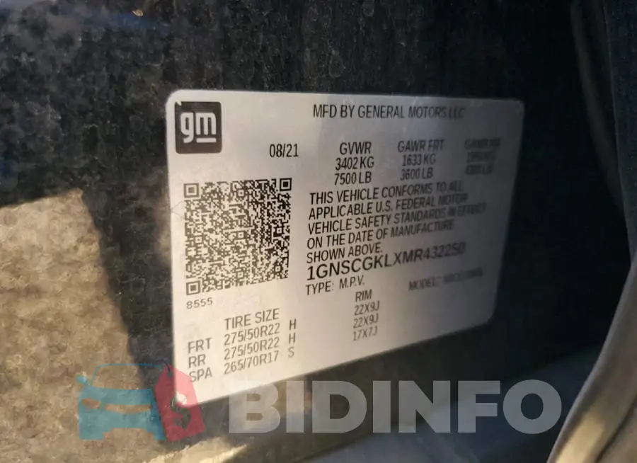 1GNSCGKLXMR432250 Photo# 13