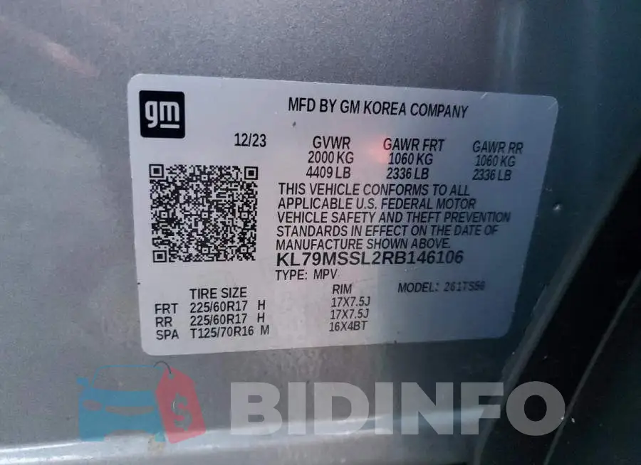 KL79MSSL2RB146106 Photo# 13