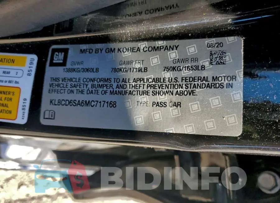 KL8CD6SA6MC717168 Photo# 12