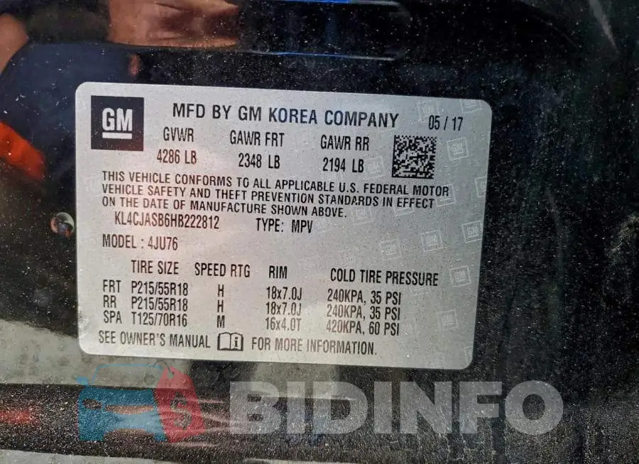 KL4CJASB6HB222812 Photo# 14