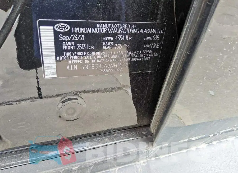 5NPEG4JA9NH142521 Photo# 12