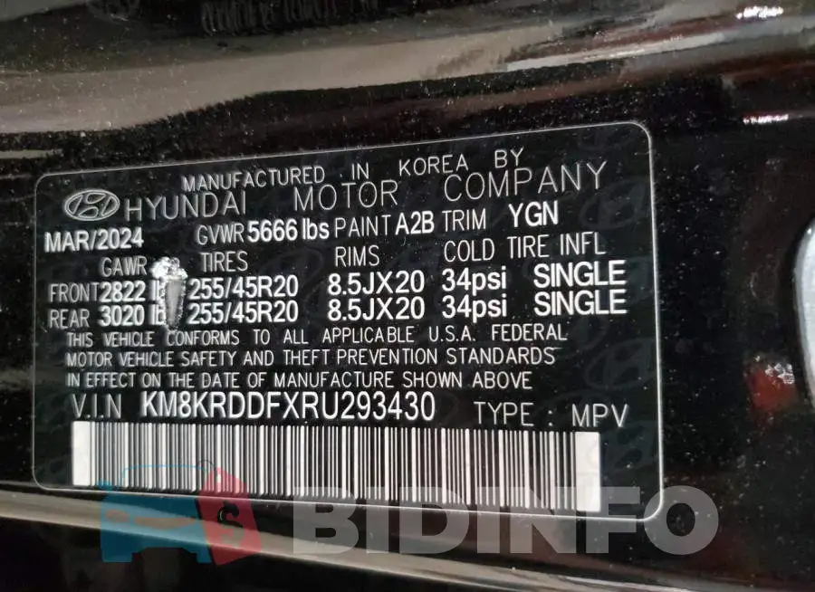 KM8KRDDFXRU293430 Photo# 14