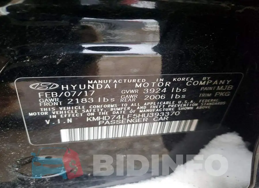 KMHD74LF5HU393370 Photo# 12