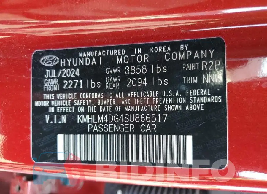 KMHLM4DG4SU866517 Photo# 12
