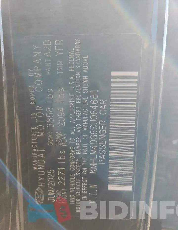 KMHLM4DG6SU064681 Photo# 12