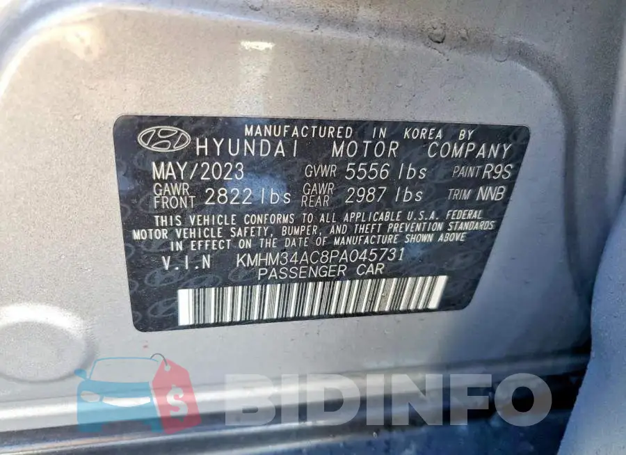 KMHM34AC8PA045731 Photo# 12