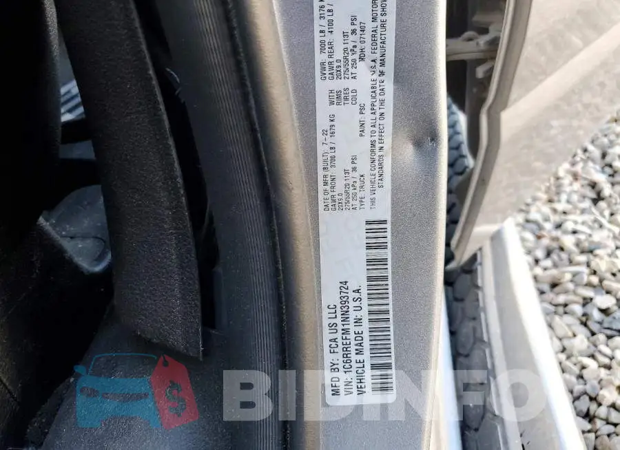 1C6RREFM1NN393724 Photo# 12