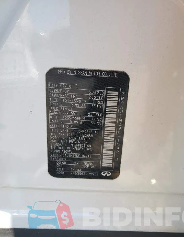 3PCAJ5M39KF104218 Photo# 14
