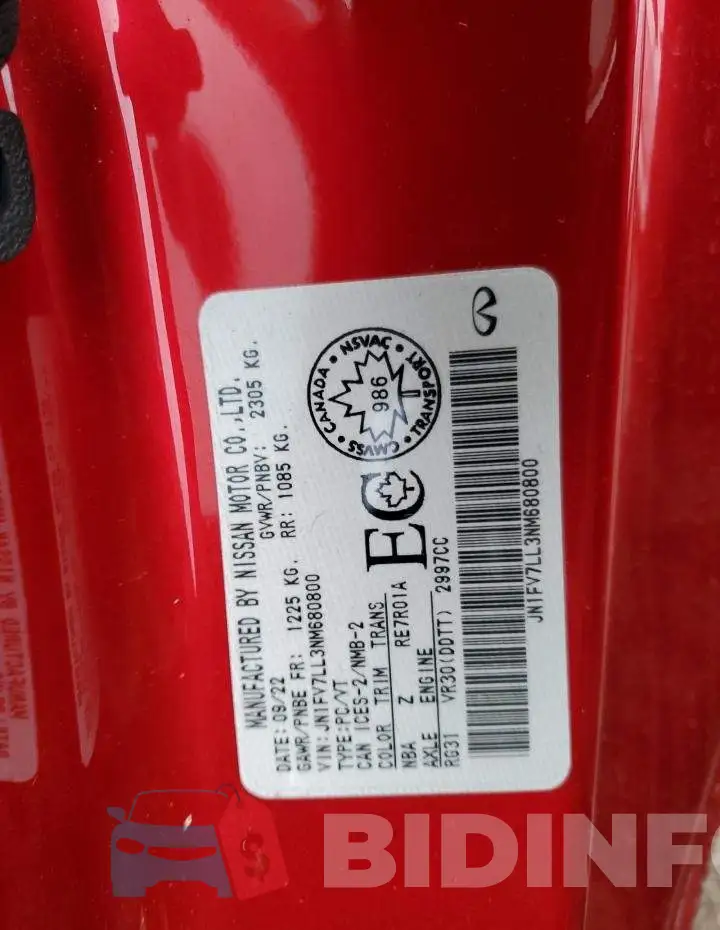 JN1FV7LL3NM680800 Photo# 10