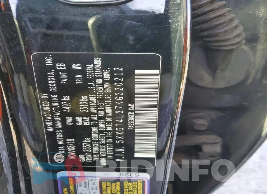 5XXGT4L37KG320212 Photo# 12