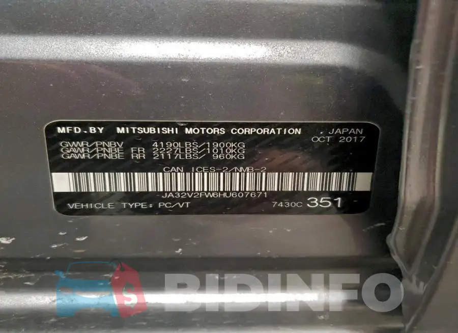JA32V2FW6HU607671 Photo# 13