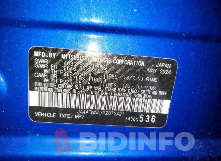 JA4ATWAA7RZ072421 Photo# 13