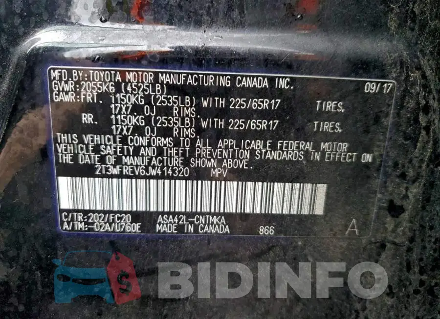 2T3WFREV6JW414320 Photo# 12