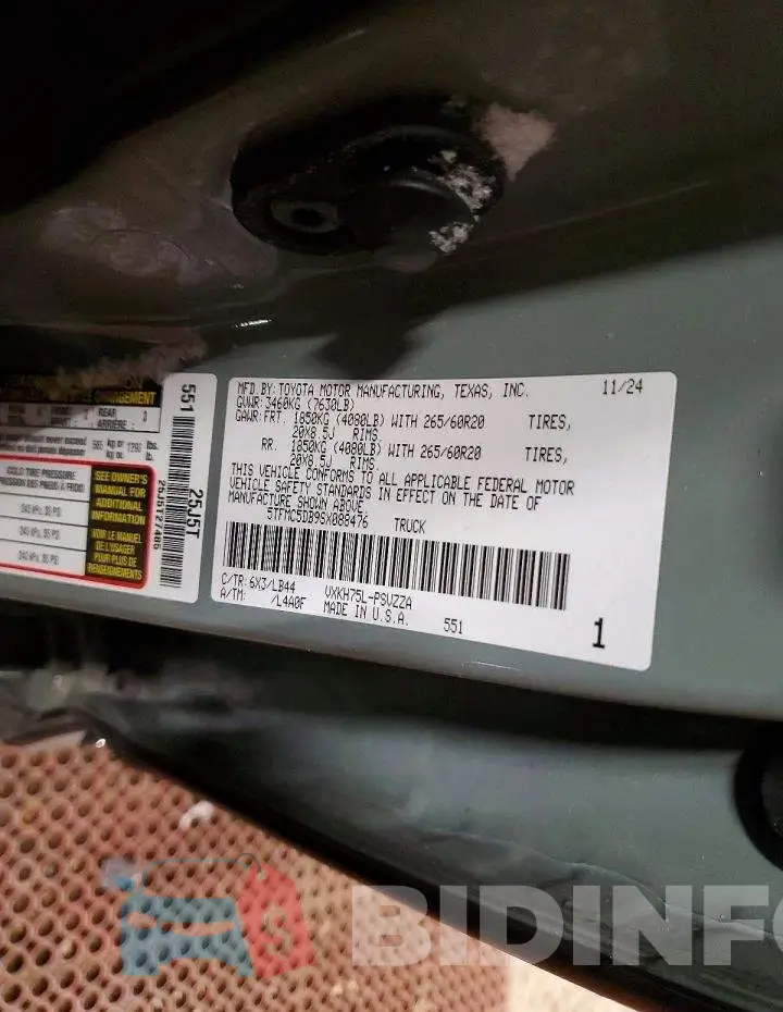 5TFMC5DB9SX088476 Photo# 13