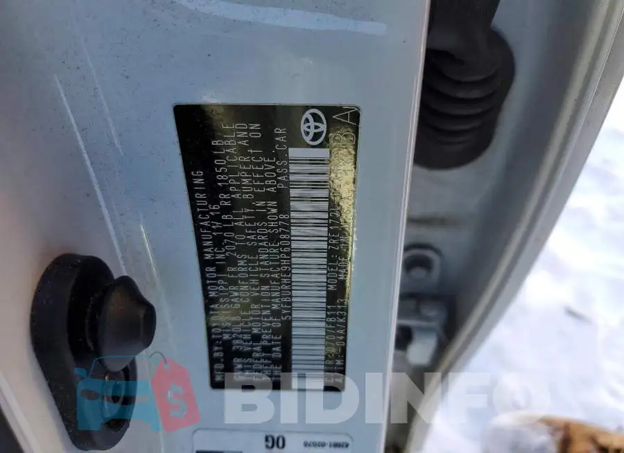 5YFBURHE9HP608778 Photo# 12