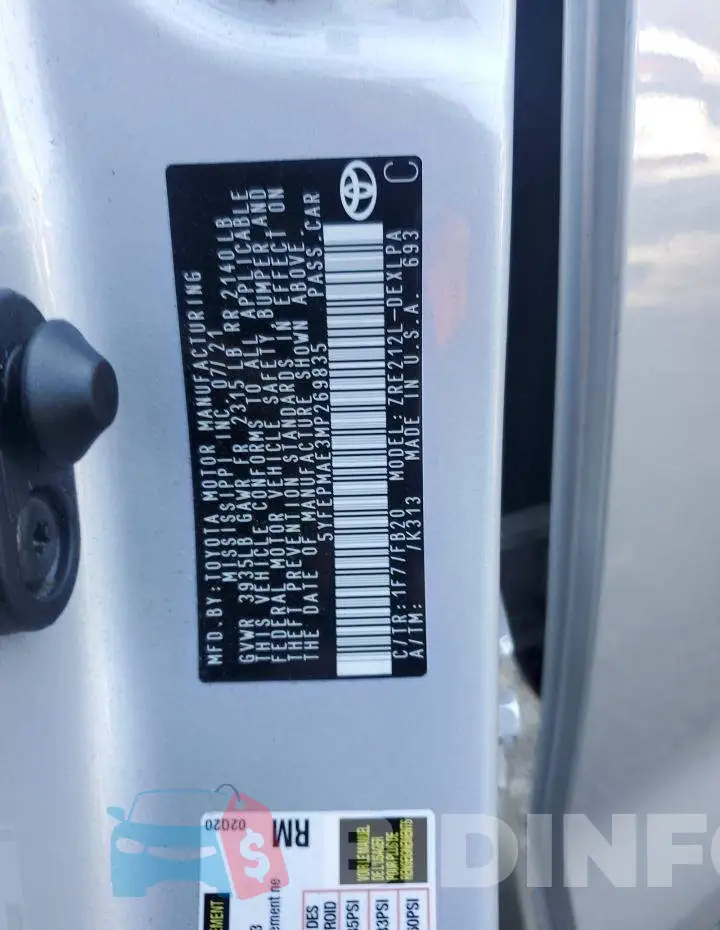 5YFEPMAE3MP269835 Photo# 12