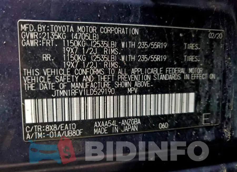 JTMN1RFV1LD529190 Photo# 14