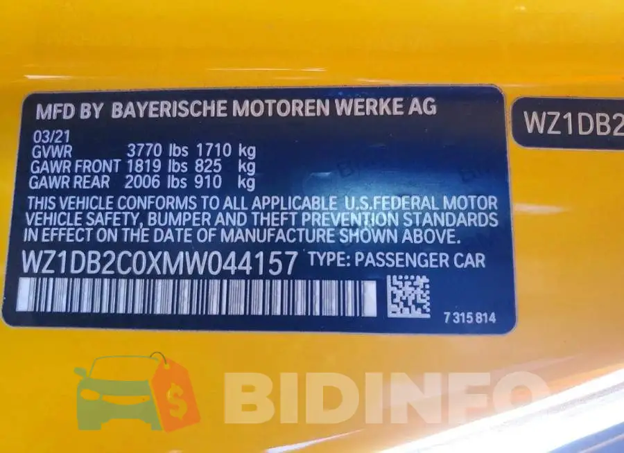 WZ1DB2C0XMW044157 Photo# 12