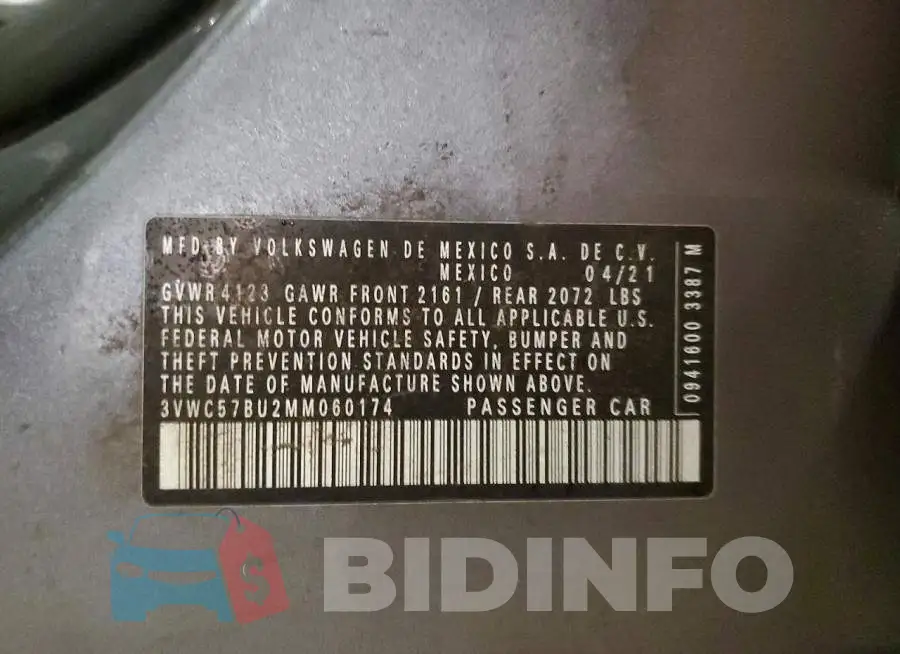3VWC57BU2MM060174 Photo# 12