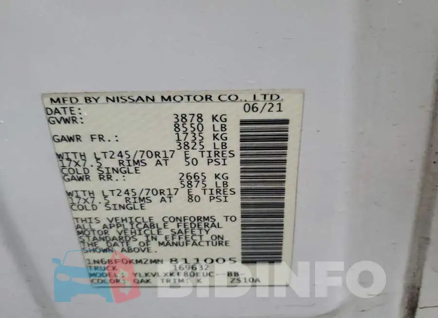 1N6BF0KM2MN811005 Photo# 14