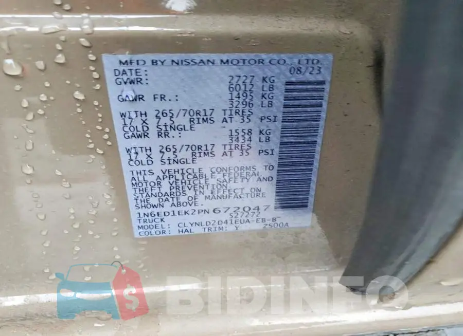 1N6ED1EK2PN672047 Photo# 12