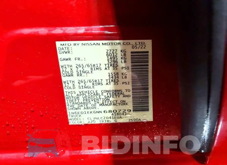 1N6ED1EK6NN680729 Photo# 12