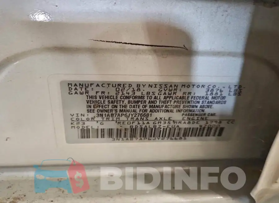3N1AB7AP6JY276681 Photo# 12