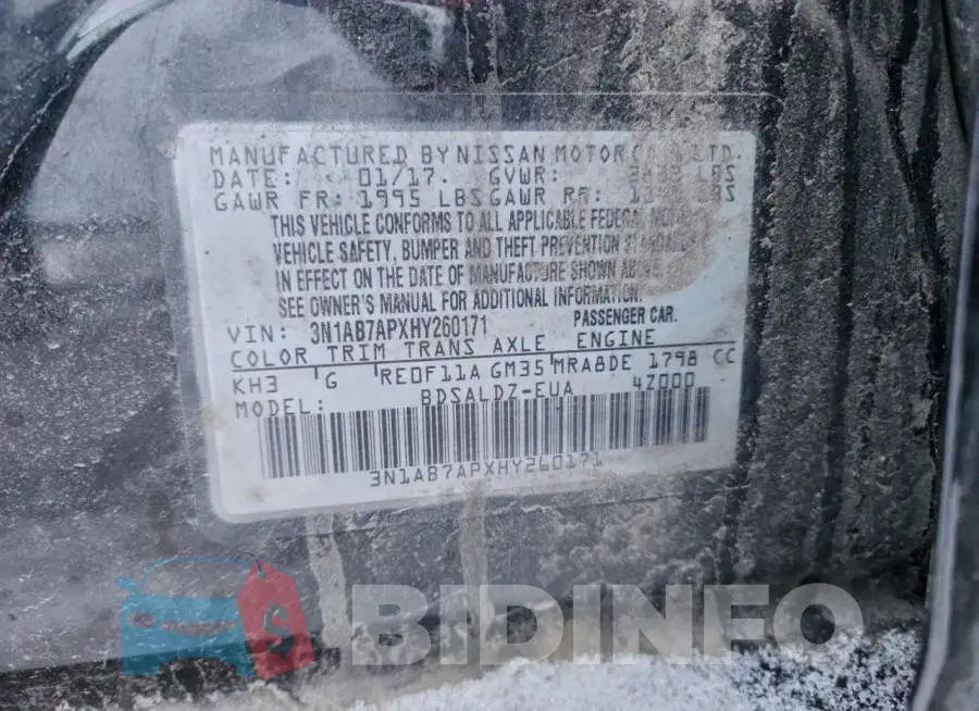 3N1AB7APXHY260171 Photo# 13