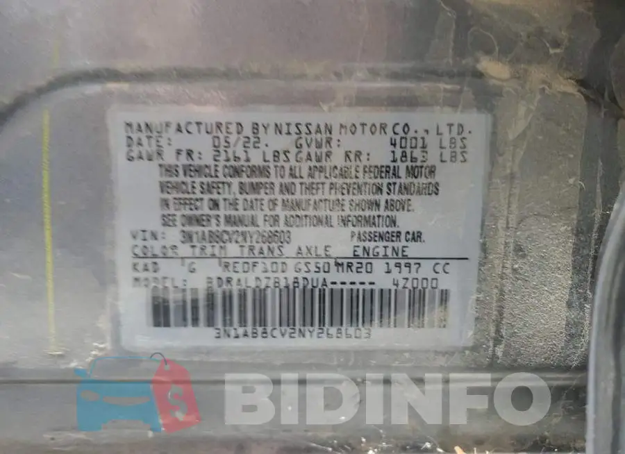 3N1AB8CV2NY268603 Photo# 12