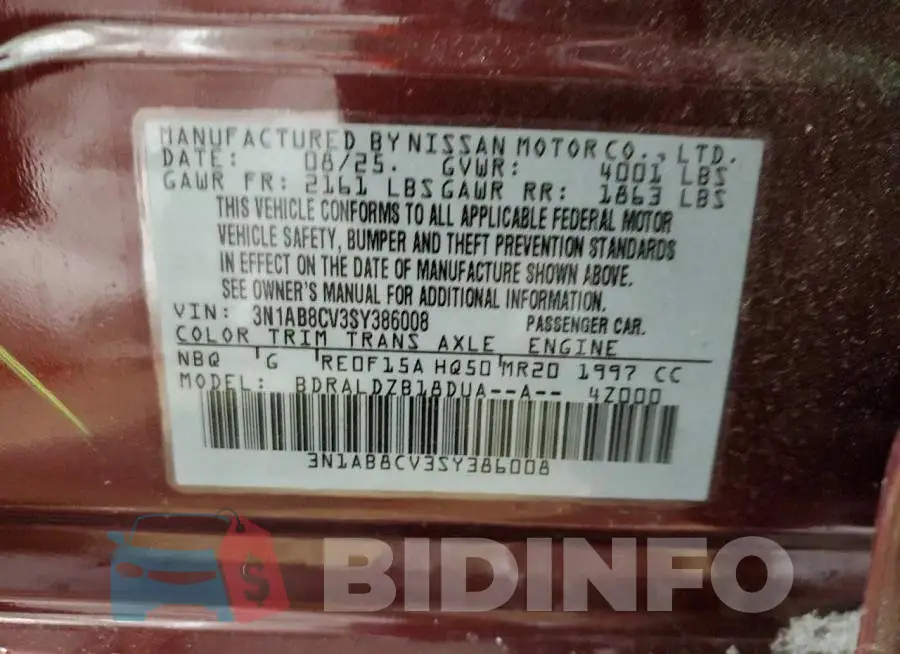 3N1AB8CV3SY386008 Photo# 12