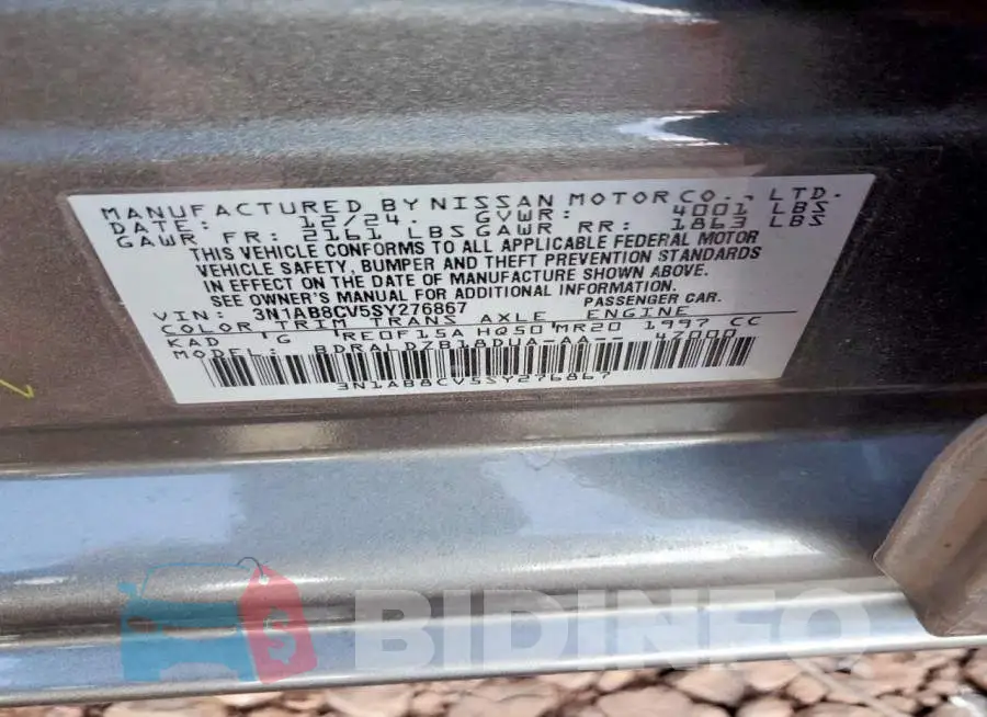 3N1AB8CV5SY276867 Photo# 13